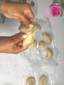 seal around the edges, make it flat and thin