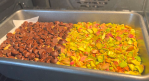 Bake in the pre heated oven at 325F for around 55-70 minutes