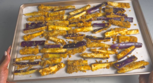 single layer in a baking sheet