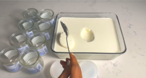 The yogurt is ready, nice and thick