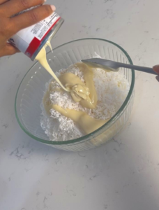 Mix all ingredients in the bowl