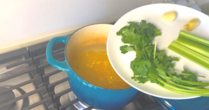 add all vegetables in the soup