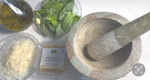 Pesto ingredients