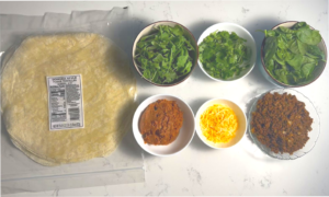 We are ready to make our wrap or panini