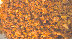meat filling is ready 