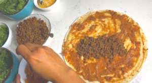 put all the filling  inside