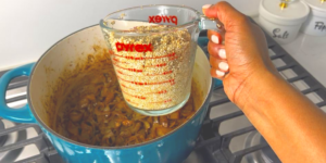 Add quinoa and seasoning