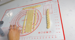 Braid the dough