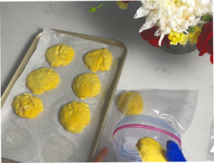 save them in the ziplock bog in the freezer.