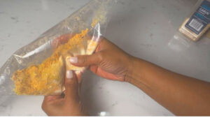 break all the big crumbles 