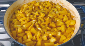 Cook the apple filling for about 10 minutes