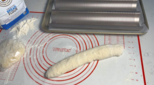 shape into baguette shape