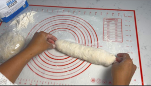 shape it into baguette shape