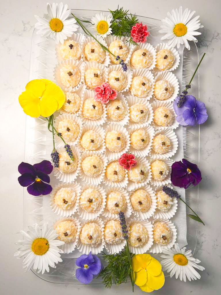Easy Coconut Balls-Beijinho Brazilian style Coconut dessert