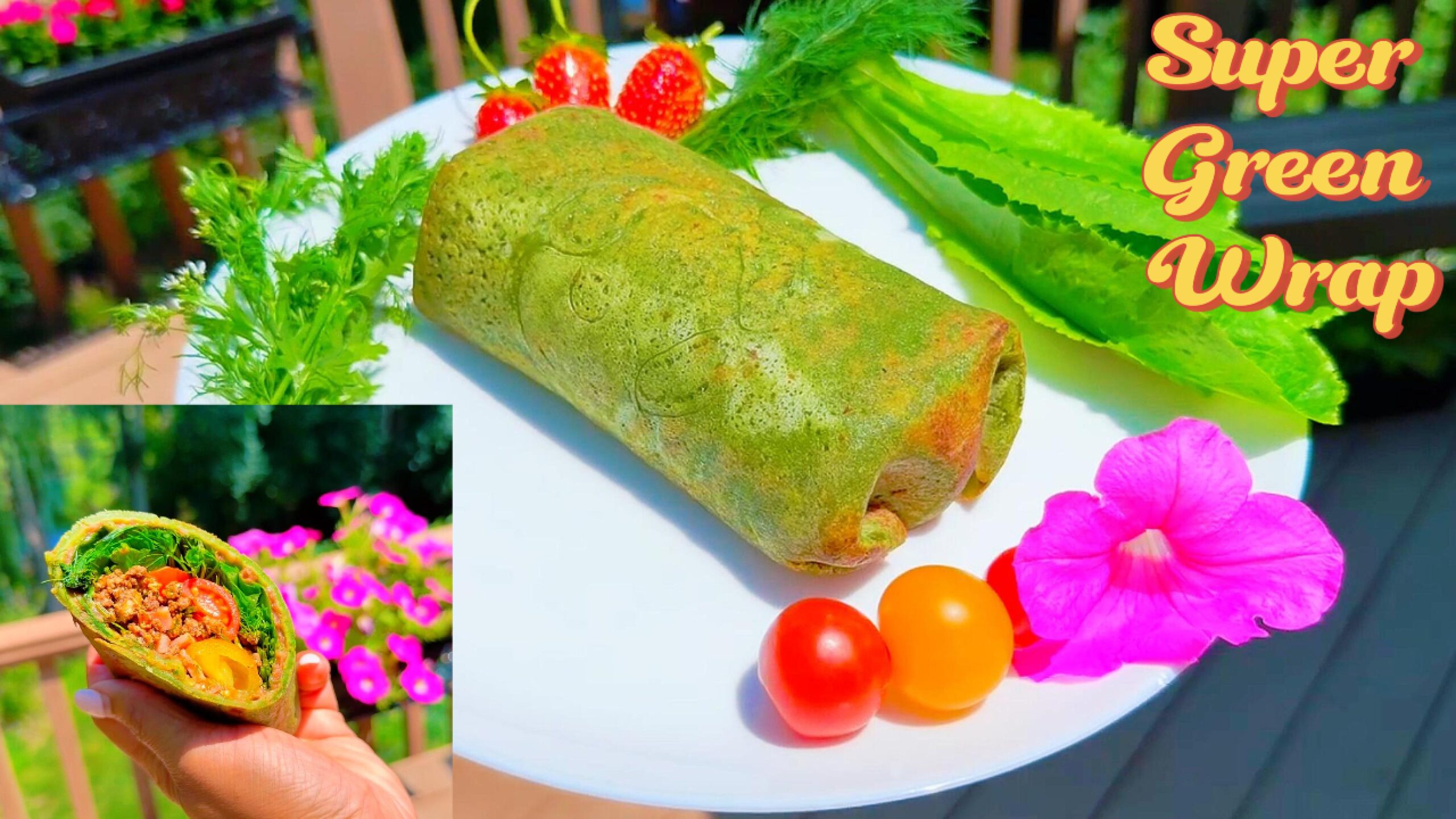 super green swiss chard wrap