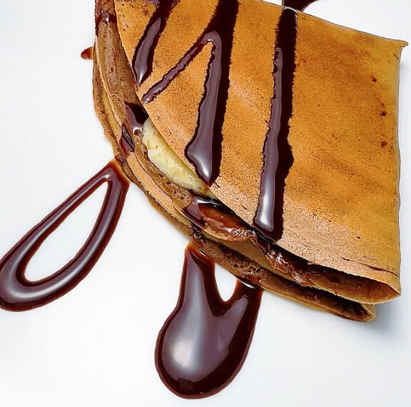 Crispy Crepe High Protein Breakfast