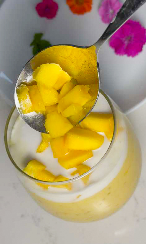 top with more mangoes